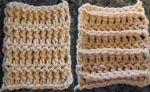 raised front double crochet