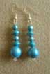 blue 80s earrings