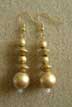 gold 80s earrings