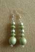 green 80s earrings