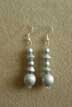 silver 80s earrings