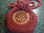 crocheted celtic bag