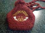 crocheted celtic bag