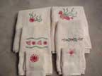 seaweed and seashell towel set