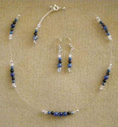 sagittarius gemstone necklace set