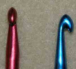 Boye crochet hooks up close