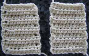 half double, crochet