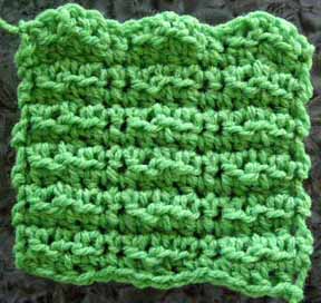 half double crochet, double crochet